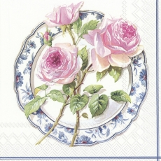 wunderschöne Rose auf einen Teller