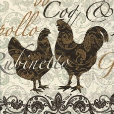 Elegante Hühner - Elegant chicken -  Coq et poule