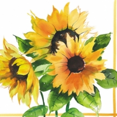 3 Sonnenblumen - Sunflowers - Tournesols