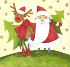 Weihnachtsmann & Rentier Rudy - Santa Claus & Reindeer Rudy - Père Noël et renne Rudy