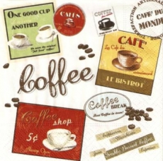 nostalgische Kaffee Etiketten - Vintage Coffee Labels - étiquettes nostalgique de café