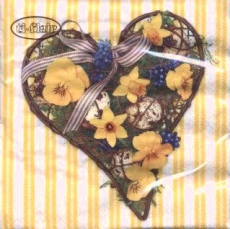Frühlingsherz  - Spring heart yellow