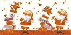 Santa mit Geschenke & Teddy