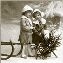 Nostalgische Kinder im Winter - Nostalgic Winter girls