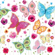 Bunte Schmetterlinge - Colourful Butterflies - Papillons multicolores