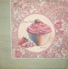 Edles Erdbeertörtchen - Elegant Strawberry Muffin Cupcake - Elégant petit gâteau aux fraises
