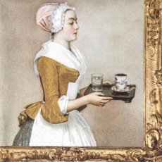 Das Wiener Schokoladenmädchen - The Chocolate Girl  -  Jean-Étienne Liotard, La Belle Chocolatière de Vienne