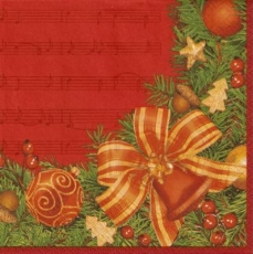 Weihnachtsdeko auf Noten - X-mas decoration on score - Décoration de Noël sur le score