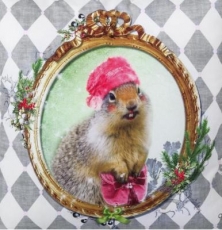 Frau Hase mit Hut & Handtasche - Miss Rabbit with hat & Handbag - Mlle lapin avec chapeau et sac à main