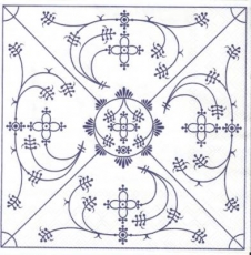 Wie Zwiebelmuster - Indian blue pattern - Motif indien bleu