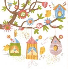 Vogelhäuschen am Baum - Bird house on the tree - Maison doiseau sur larbre