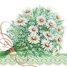 Margeritenstrauß mit Vergißmeinnicht - Daisy bouquet with forget-me-nots - Marguerites bouquet de myosotis