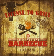 Lizenz zum Grillen, Barbecue, BBQ - License to grill, barbecue - Permis de griller, barbecue