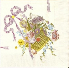 Blumenkorb  mit Schleife - Flower basket with bow - Panier de fleur avec larc - The Metropolitan Museum of Art