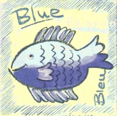 Der blaue Fisch - The blue fish - Le poisson bleu