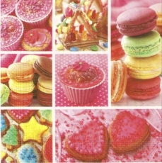 Collage von bunten Leckereien - Collage of colorful goodies - Collage de sucreries coloré