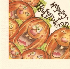 Lustige Kürbisse zu Halloween - Funny pumpkins for Halloween - Citrouilles drôles pour Halloween