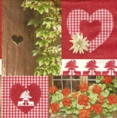 Blumen & Herzen Landhausstil - Flowers & Hearts country style - Fleurs & coeurs style campagnard