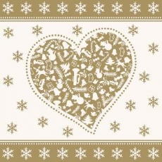 Weihnachts-Herz & Schneeflocken - Christmas Hearts & Snowflakes - Coeurs de Noël et flocons de neige