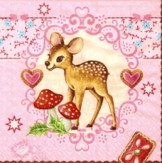 Bambi, Fliegenpilze, Herzen, Gebäck - Bambi, toadstools, heart, pastries - Bambi, champignons vénéneux, coeur, pâtisseries