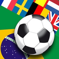 Fussball, Flaggen, Weltmeisterschaft Brasilien - Soccer, Flag, World Cup Brazil - Football, Drapeau, la Coupe du Monde au Brésil