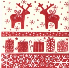 Hirsche, Schneeflocken & Geschenke - Deer, snowflakes & Gifts - Les cerfs, les flocons de neige & cadeaux