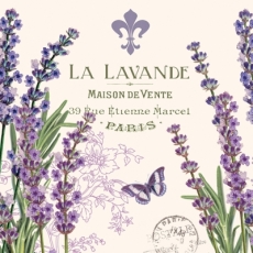 Lavendel, Schmetterling, Paris - Lavender, Butterfly - Lavande, Papillon, Fleur de lis, maison de vente
