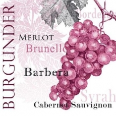 Weintrauben, Burgunder, red Grapes, Merlot, raisins rouges, Cabernet Sauvignon