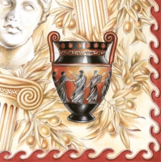 4 Vasen, Amphoren, Kaiser, Säulen, Oliven - 4 vases, amphorae, emperor, columns, olives -  4 vases, amphores, empereur, colonnes, dolives