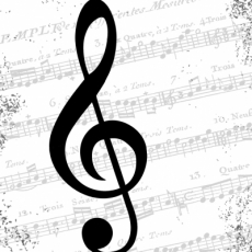 Noten, Musik, Notenschlüssel - Music, Clef - Musique, clé de notes