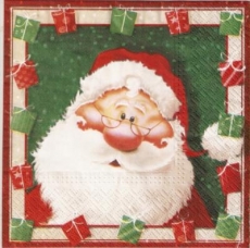 Weihnachtsmann mit Geschenken - Father Christmas with gifts - Père Noël avec des cadeaux