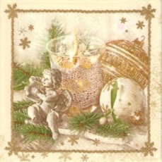 Weihnachtsdeko mit Engel - Christmas decoration with angel - Décoration de Noël avec ange