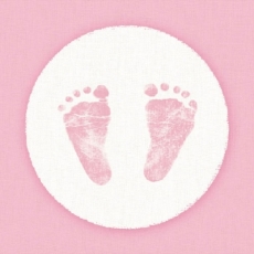 Baby, Fußabdrücke, Mädchen - Baby girl, foot prints - Empreintes bébé, fille