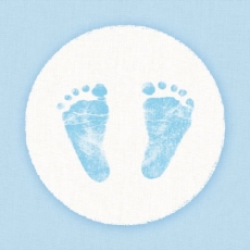 Baby, Fußabdrücke, Junge - Baby boy, footprints - Garçon de bébé, caractères de pied