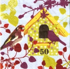 2 Vögel &  Vogelhäuschen - 2 Birds & bird house - 2 oiseaux et maisonnettes doiseau