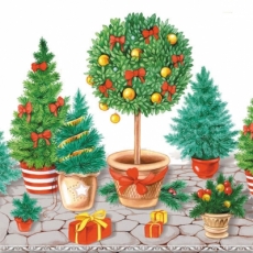 Dekorative Weihnachtsbäume & Weihnachtsgrün - Decorative Christmas Trees  - Décoratif Noël Arbres