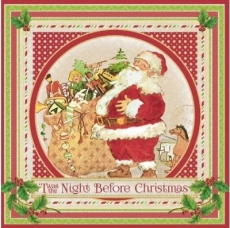 Nostalgischer Weihnachtsmann mit vielen Geschenken - Vintage Santa with lots of gifts - Santa nostalgique avec beaucoup de cadeaux