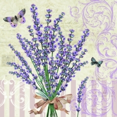 Lavendel, Schmetterlinge & zartes Muster - Lavender, butterflies & delicate pattern - Lavande, papillons & modèle tendre