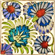 Blumenmuster Persia - Flower pattern Persia - Modèle de fleurs Persia