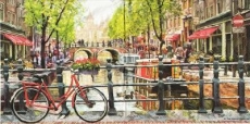 Fahrrad, Amsterdam, Holland, Grachten, Boote, Restaurants, Bistros..... - Bicycle, Amsterdam, Holland, canals, boats, restaurants, bistros ..... - Bicyclette, Amsterdam, Hollande, Grachten, bateaux, r