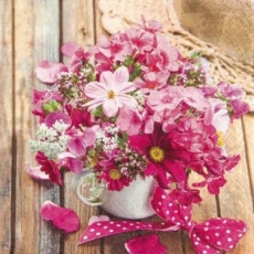 Hübscher, rosafarbener Blumenstrauß - Pretty, pink bouquet - Bouquet de fleurs joli, rose de couleur