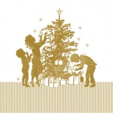 Kinder am Weihnachtsbaum - Children at the christmas tree - Enfants à larbre de Noël