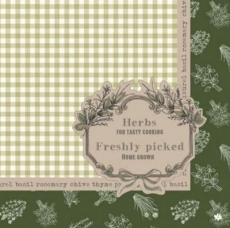 Frisch gepflückte Kräuter - Herbs for tasty cooking, Freshly picked, home grown - herbes fraîchement cueillies