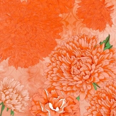 Orangefarbener Blumentraum - Orange floral dream - Rêve de fleur orange
