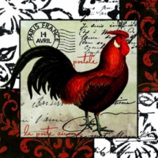 Französischer Hahn & Brief - French rooster & letter - Coq français et lettre
