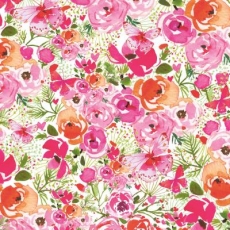 Rosa Blumen & Schmetterlinge - Pink Flowers & Butterflies - Fleurs roses et papillons