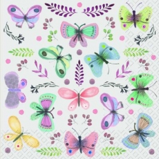 viele bunte Schmetterlinge & Zweige mit Blüten - many colorful butterflies & branches with flowers - beaucoup de papillons colorés et de branches avec des fleurs