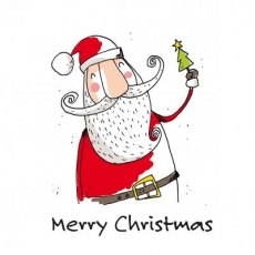 glücklicher Weihnachtsmann - happy Santa Claus - Joyeux Père Noël