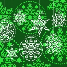 grünes weihnachtliches Muster - green christmas pattern - motif de Noël vert