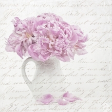 Strauss Rosen im Krug & Geschriebenes - Bouquet of roses in jug & written - Bouquet de roses en pichet et écrit